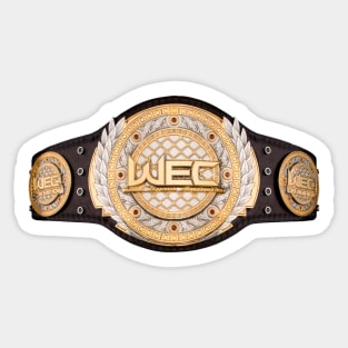 WEC Champion Belt Sticker